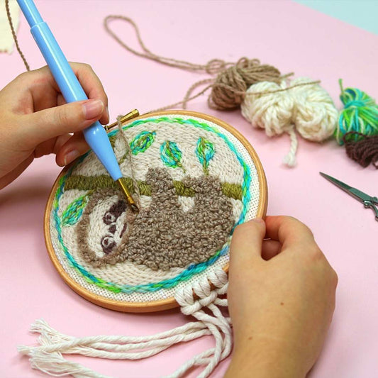 Embroidery Punch Needle Kit With Sewing DIY Tools