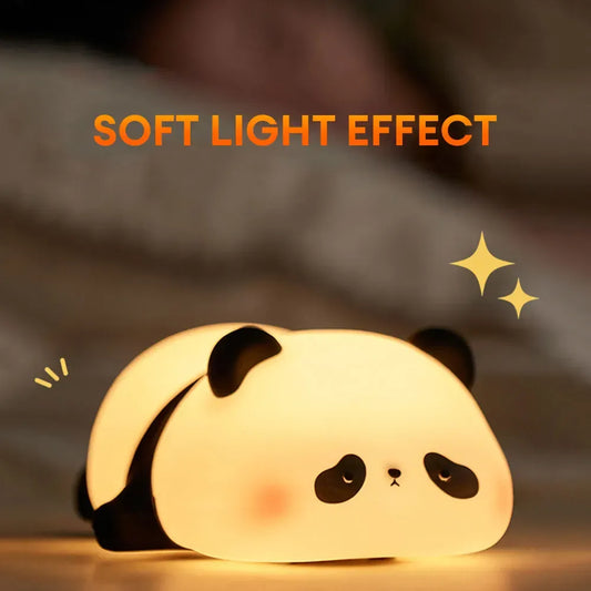 Cute Silicon Led Night Light Panda | Touch Control