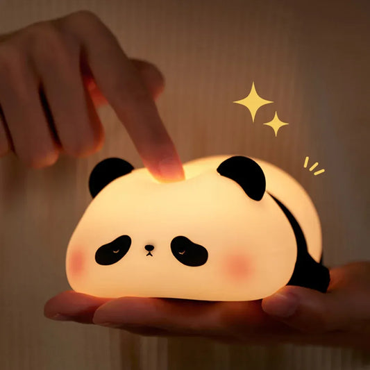 Cute Silicon Led Night Light Panda | Touch Control