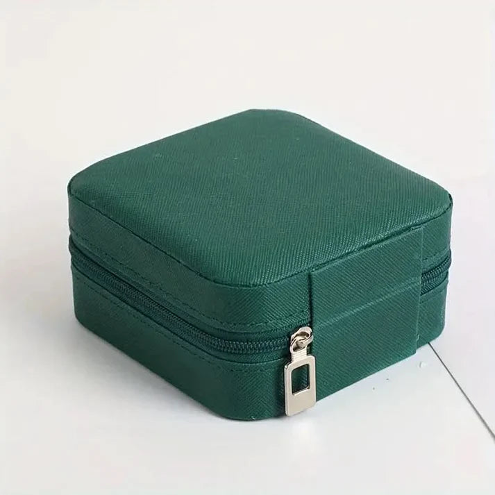 Portable Leather Jewelry Box