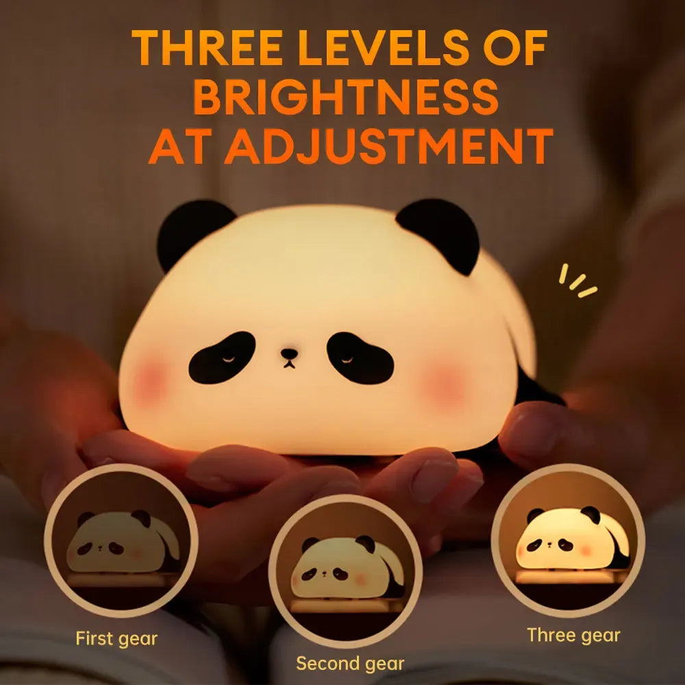 Cute Silicon Led Night Light Panda | Touch Control