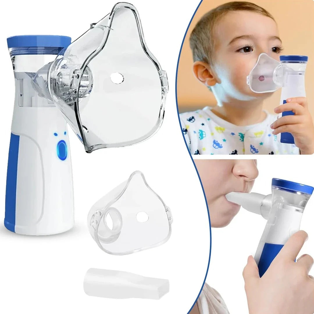 Portable Mesh Nebulizer | Quiet, Handheld Ultrasonic Inhaler For Kids & Adults