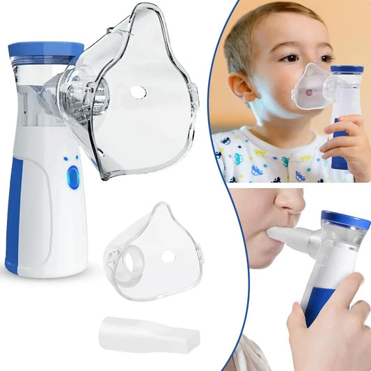 Portable Mesh Nebulizer | Quiet, Handheld Ultrasonic Inhaler For Kids & Adults